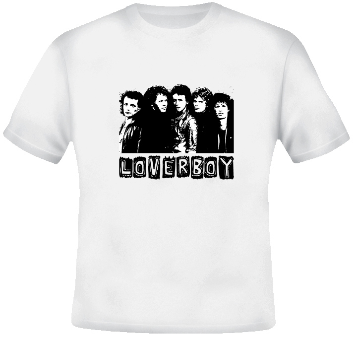 Lover Boy 80's music band T Shirt