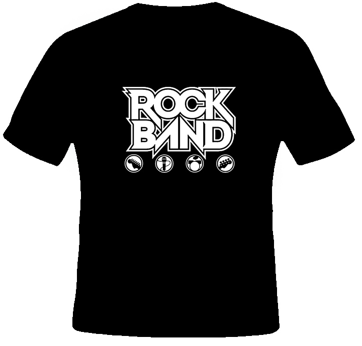 Rock Band Video Game T Shirt Rock Band Video Game T Shirt