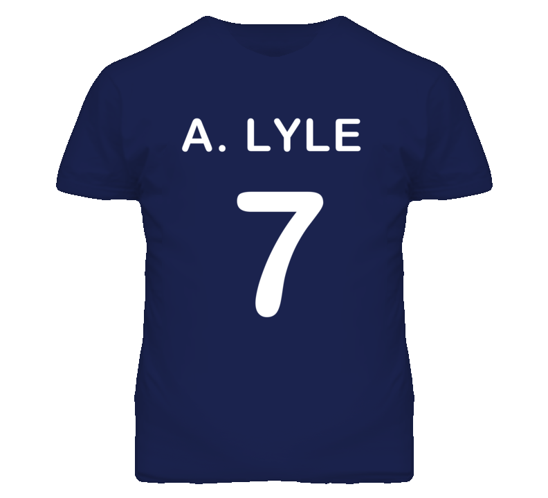 Custom Jersey A Lyle 7 BACK PRINT T Shirt