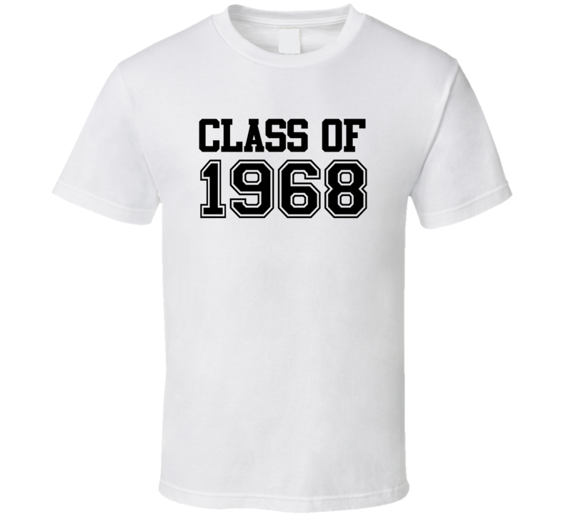 Class of 1968 Reunion School Pride Collage T Shirt