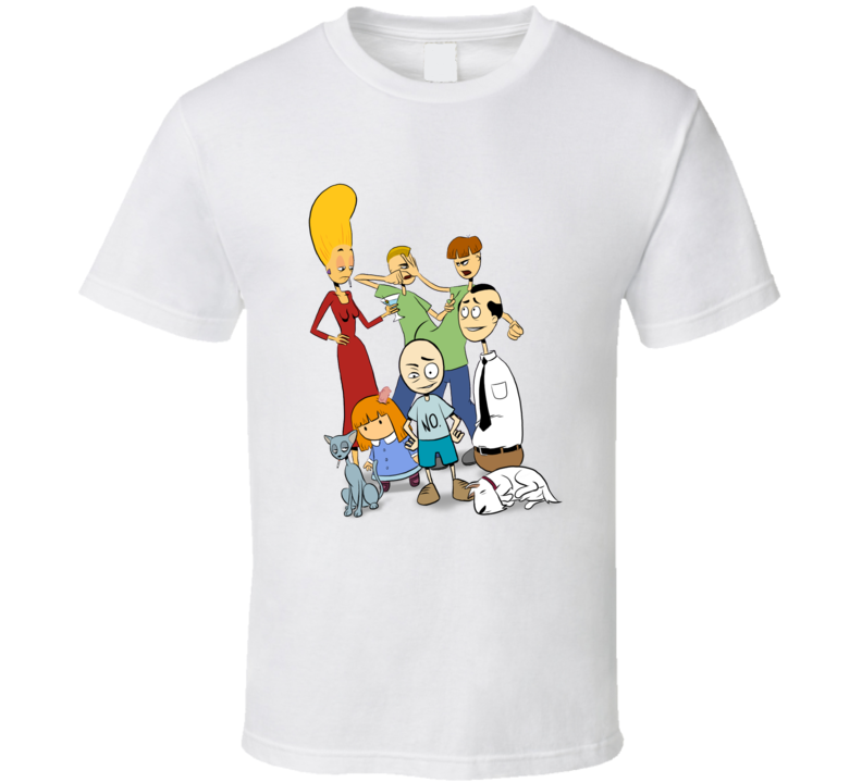 The Oblongs Retro TV Show Bob, Pickles, Beth, Biff, Chip, Milo T Shirt