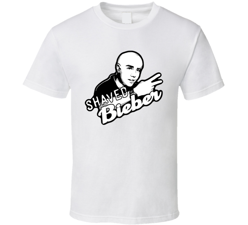 Justin Beiber Shaved Funny T Shirt Justin Beiber Shaved Funny T Shirt