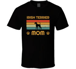Irish Terrier Mom T Shirt Popular Dog Breed Mothers Day Gift Present For Women
