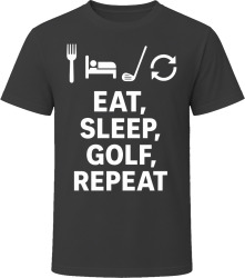 Eat, Sleep, Golf, Repeat Funny T Shirt