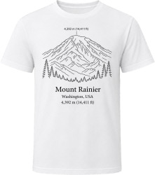 Mount Rainier Washington Summit T Shirt