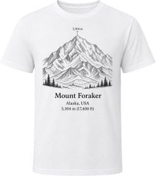 Mount Foraker Alaska Adventure Climb T Shirt