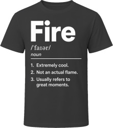 Fire Definition Funny Gen Z Gift T Shirt