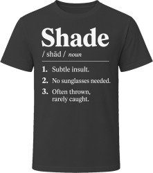 Shade Definition Funny Gen Z Gift T Shirt