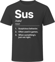 Sus Definition Funny Gen Z Gift T Shirt