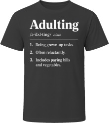 Adulting Definition Funny Gen Z Gift T Shirt