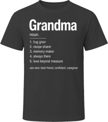 Grandma Definition Beloved Gift T Shirt