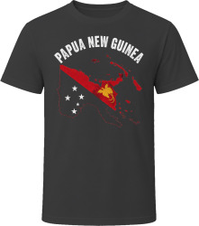 Papua New Guinea Flag Map Travel Gift T Shirt
