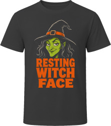 Resting Witch Face. Humorous Witch Design T Shirt