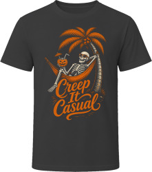 Creep It Casual. Laid-Back Halloween Humor T Shirt