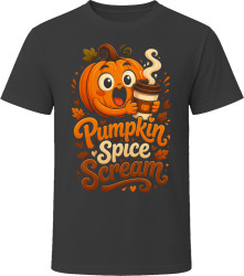 Pumpkin Spice Scream. Halloween Coffee Humor T Shirt