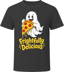 Frightfully Delicious. Ghostly Food Humor T Shirt