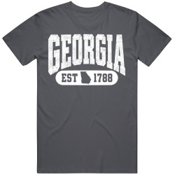 GEORGIA Collegiate Arch. Vintage Varsity Athletic State Pride T Shirt