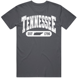 TENNESSEE Collegiate Arch. Vintage Varsity Athletic State Pride T Shirt