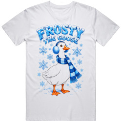 Frosty the Goose. Winter Vector Fun T Shirt Frosty the Goose. Winter Vector Fun T Shirt