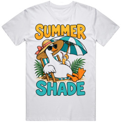 Goose with a Sun Hat. Summer Shade T Shirt Goose with a Sun Hat. Summer Shade T Shirt