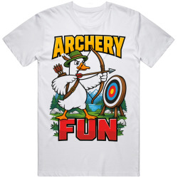 Goose with a Bow and Arrow. Archery Fun T Shirt Goose with a Bow and Arrow. Archery Fun T Shirt
