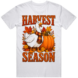 Goose with a Pumpkin. Harvest Season T Shirt Goose with a Pumpkin. Harvest Season T Shirt