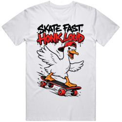 Goose with a Skateboard. Urban Style T Shirt Goose with a Skateboard. Urban Style T Shirt