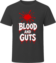 Blood and Guts Spooky Halloween Horror Tee T Shirt