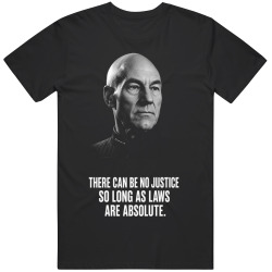 Picard Justice Portrait T Shirt Picard Justice Portrait T Shirt