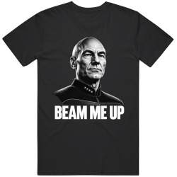 Beam Me Up One Last Time Patrick Stewart Picard Legend T Shirt Beam Me Up One Last Time Patrick Stewart Picard Legend T Shirt