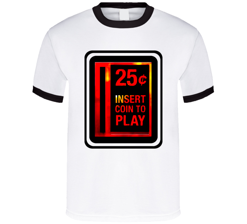 Insert Coin To Play Retro Arcade T Shirt