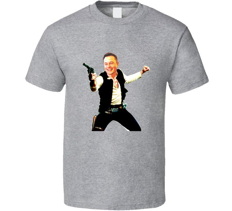 Elon As Han Solo Shooting Gun T Shirt