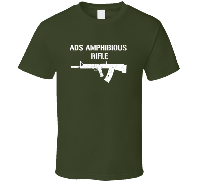 Ads Amphibious Rifle Rifle Military Distressed T Shirt