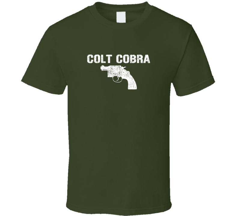 Colt Cobra Revolver Military Distressed T Shirt