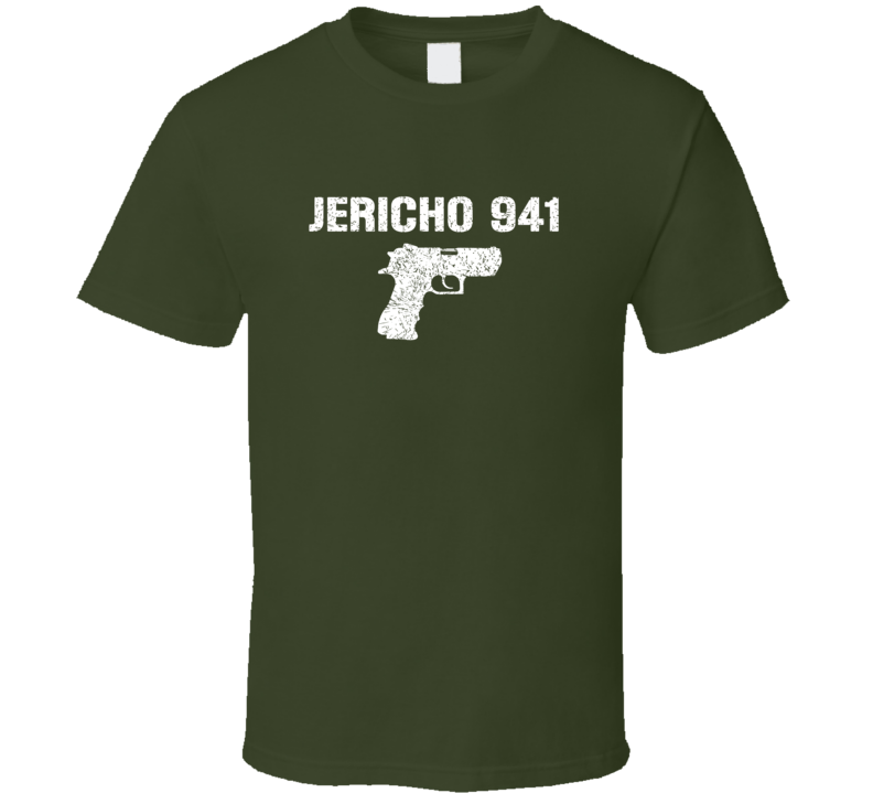 Jericho 941 Pistol Military Distressed T Shirt