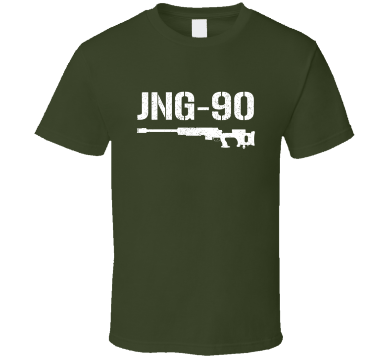 Jng90 Sniper Rifle Military Distressed T Shirt