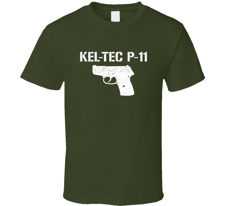 Keltec P11 Pistol Military Distressed T Shirt