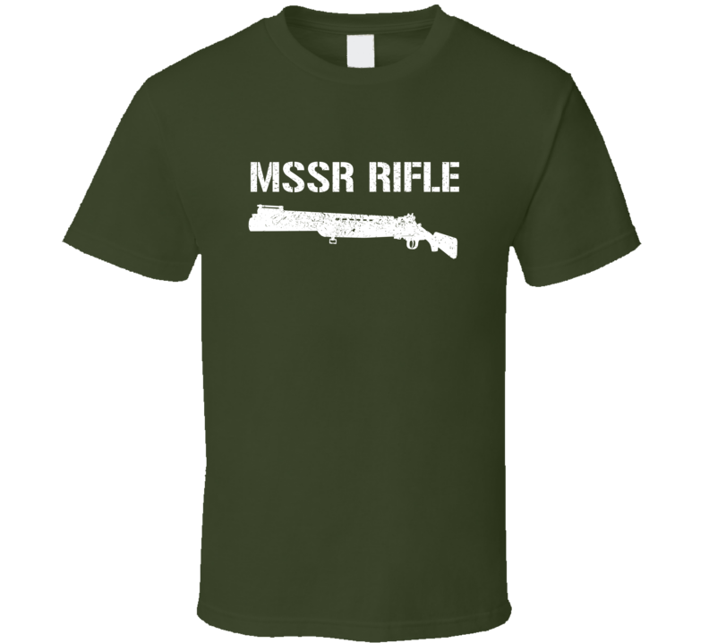 Mssr Rifle Shotgun Military Distressed T Shirt