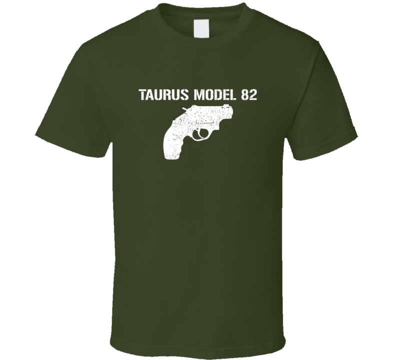 Taurus Model 82 Revolver Military Distressed T Shirt