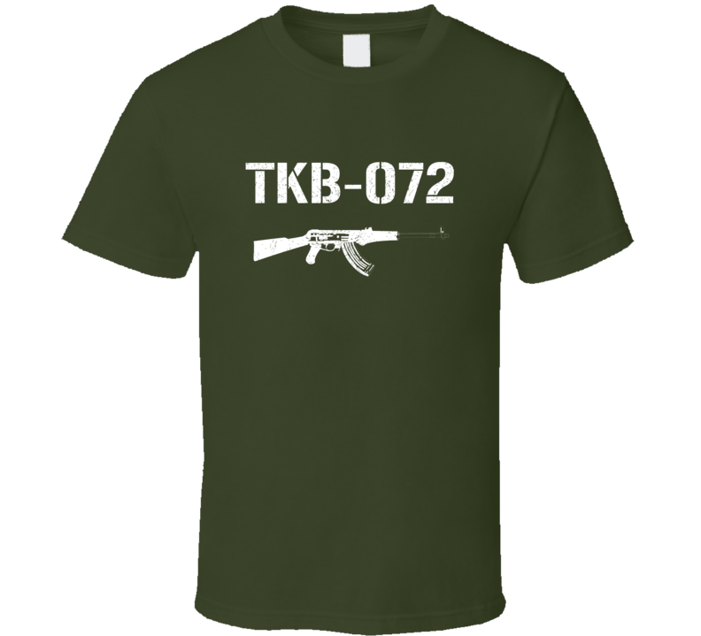 Tkb072 Rifle Military Distressed T Shirt