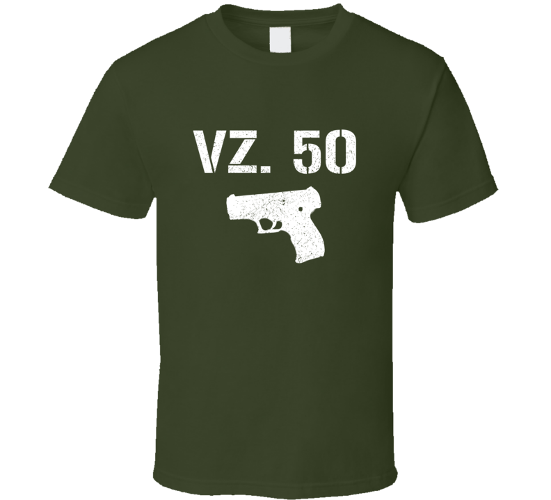 Vz 50 Pistol Military Distressed T Shirt