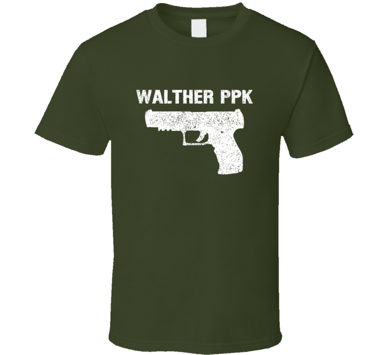 Walther Ppk Pistol Military Distressed T Shirt