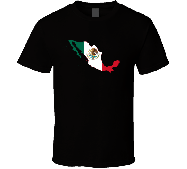 Mexico Flag Map T Shirt