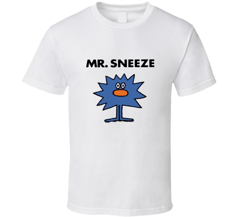 Mr Sneeze Character From Mr Men Book Series Fan T Shirt