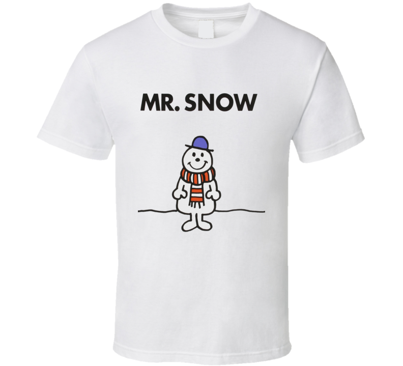 Mr Snow Character From Mr Men Book Series Fan T Shirt