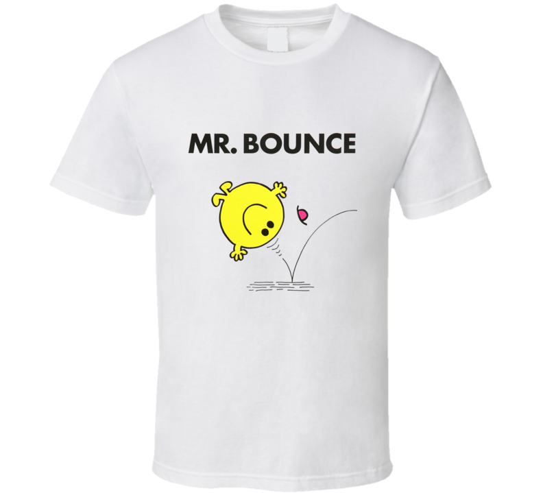 Mr Bounce Character From Mr Men Book Series Fan T Shirt