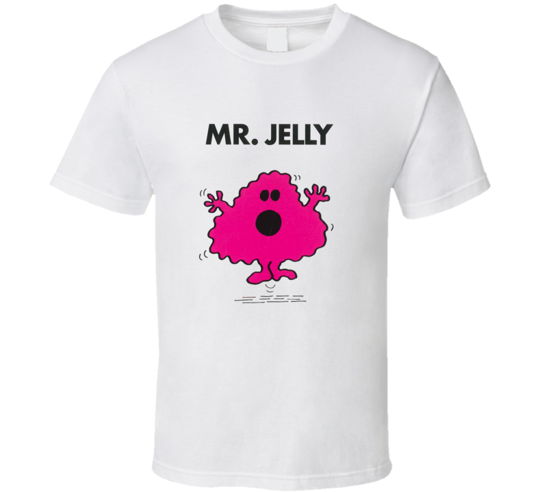 Mr Jelly Character From Mr Men Book Series Fan T Shirt