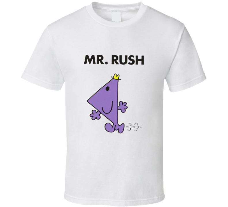 Mr Rush Character From Mr Men Book Series Fan T Shirt