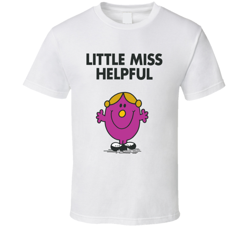 Little Miss Helpful Character From Little Miss Book Series Fan T Shirt