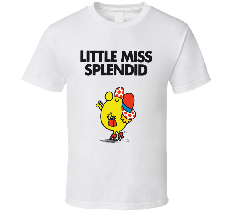 Little Miss Splendid Character From Little Miss Book Series Fan T Shirt